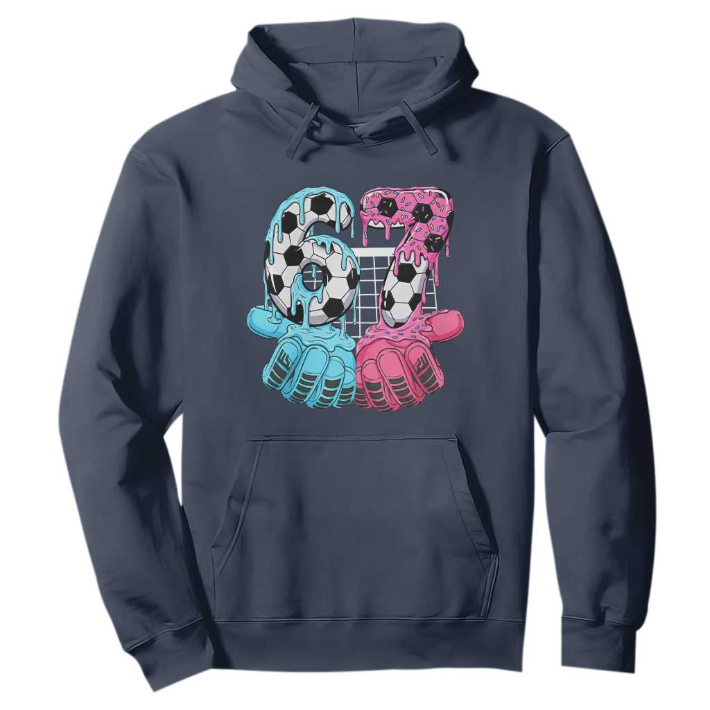 Drip Soccer Six Seven Meme Hoodie Funny Gen Alpha Slang TS12 Navy Print Your Wear