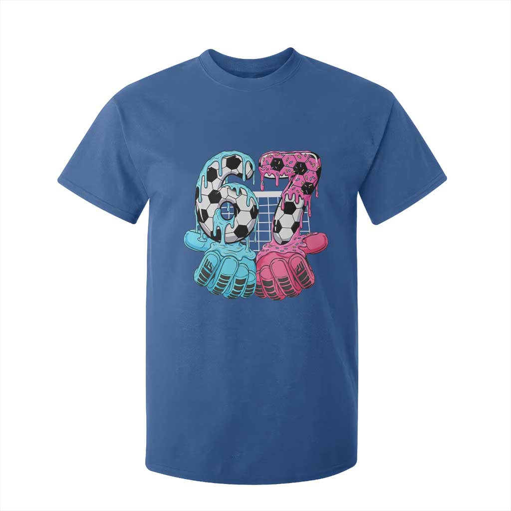 Drip Soccer Six Seven Meme T Shirt For Kid Funny Gen Alpha Slang TS12 Royal Blue Print Your Wear