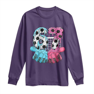 Drip Soccer Six Seven Meme Long Sleeve Shirt Funny Gen Alpha Slang TS12 Purple Print Your Wear