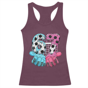 Drip Soccer Six Seven Meme Racerback Tank Top Funny Gen Alpha Slang TS12 Maroon Print Your Wear