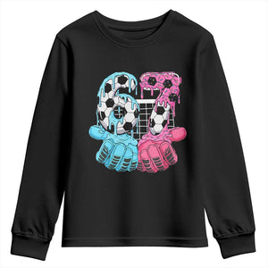 Drip Soccer Six Seven Meme Youth Sweatshirt Funny Gen Alpha Slang TS12 Black Print Your Wear
