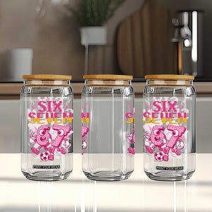 Funny Gen Z Alpha Gift Glass Can Six Seven Meme Soccer Lover TS12 Print Your Wear
