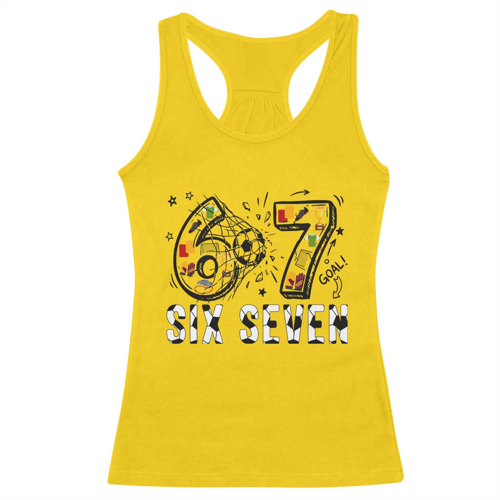Six Seven Meme Soccer Lover Racerback Tank Top Funny Gift For Gen Z TS12 Daisy Print Your Wear