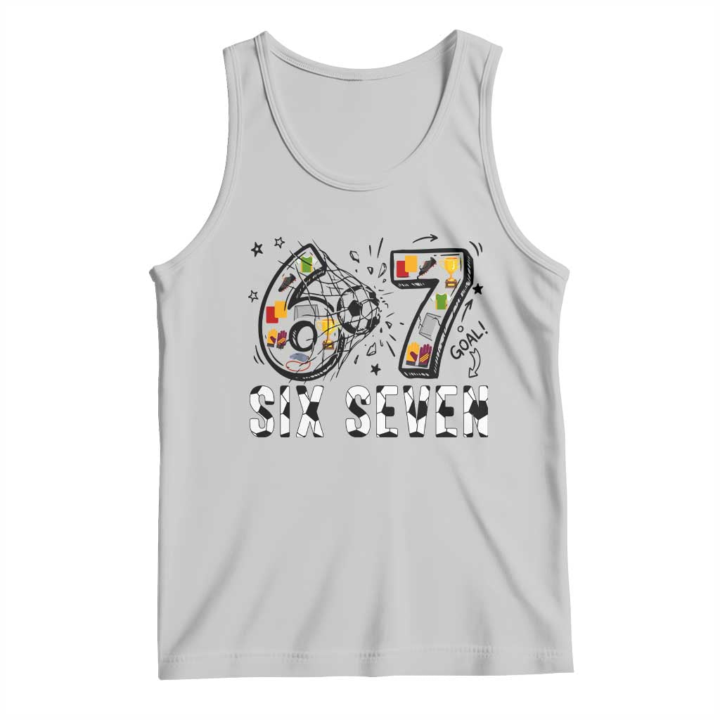 Six Seven Meme Soccer Lover Tank Top Funny Gift For Gen Z TS12 Ash Print Your Wear
