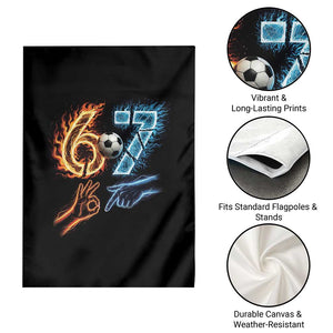 Funny Soccer Lover Garden Flag Six Seven Meme Trending Gift TS12 Print Your Wear