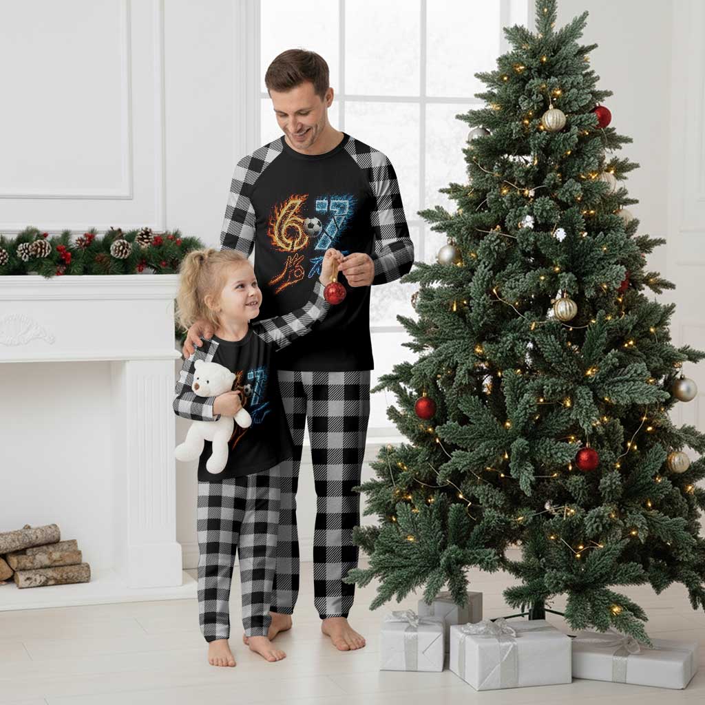 Funny Soccer Lover Plaid Pajama Set Six Seven Meme Trending Gift TS12 White Plaid Print Your Wear