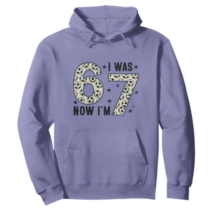 Funny Soccer Hoodie I Was 6 Now I Am 7 Meme TS12 Violet Print Your Wear