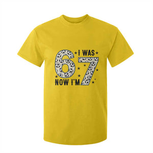Funny Soccer T Shirt For Kid I Was 6 Now I Am 7 Meme TS12 Daisy Print Your Wear