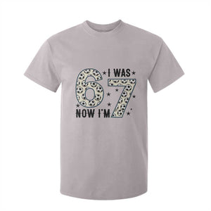 Funny Soccer T Shirt For Kid I Was 6 Now I Am 7 Meme TS12 Ice Gray Print Your Wear