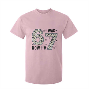 Funny Soccer T Shirt For Kid I Was 6 Now I Am 7 Meme TS12 Light Pink Print Your Wear