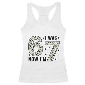 Funny Soccer Racerback Tank Top I Was 6 Now I Am 7 Meme TS12 White Print Your Wear