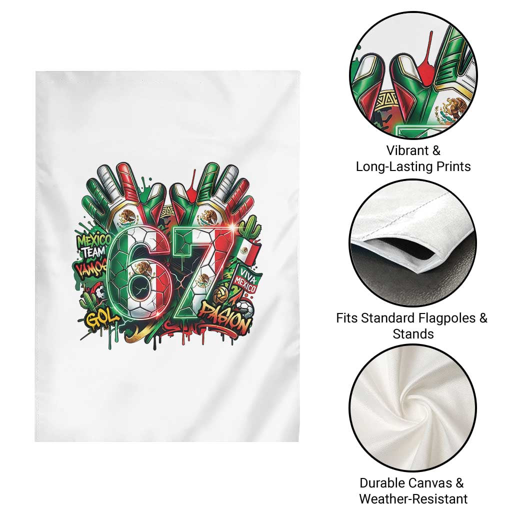 Funny Mexico Soccer Garden Flag Six Seven Meme Trending Gift TS12 Print Your Wear