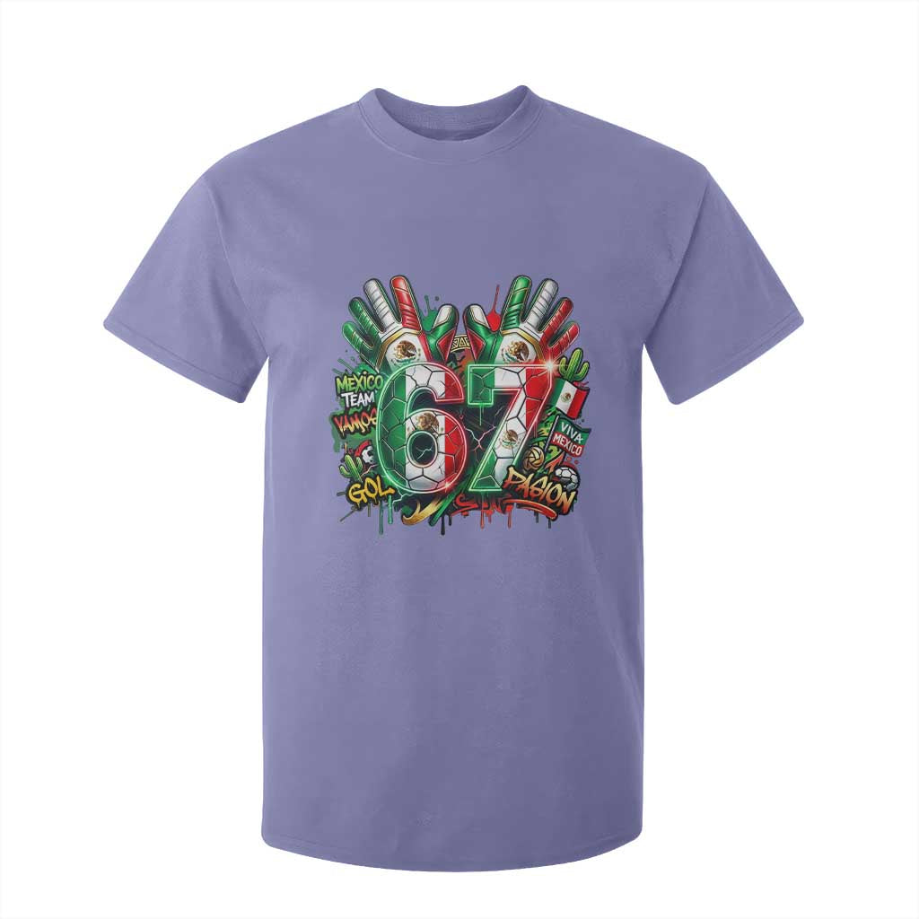 Funny Mexico Soccer T Shirt For Kid Six Seven Meme Trending Gift TS12 Violet Print Your Wear