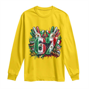 Funny Mexico Soccer Long Sleeve Shirt Six Seven Meme Trending Gift TS12 Daisy Print Your Wear