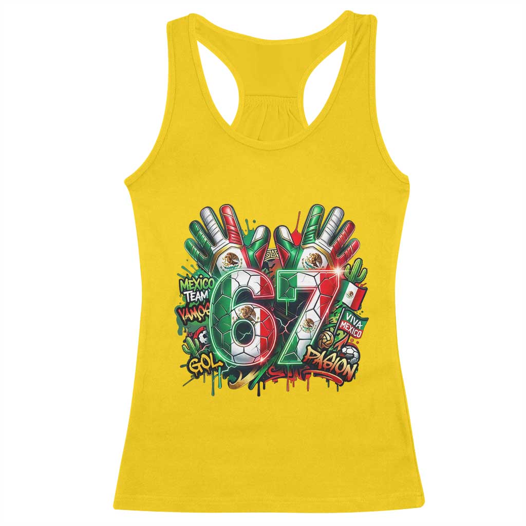 Funny Mexico Soccer Racerback Tank Top Six Seven Meme Trending Gift TS12 Daisy Print Your Wear