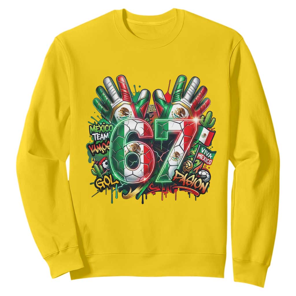 Funny Mexico Soccer Sweatshirt Six Seven Meme Trending Gift TS12 Daisy Print Your Wear