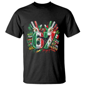 Funny Mexico Soccer T Shirt Six Seven Meme Trending Gift TS12 Black Print Your Wear