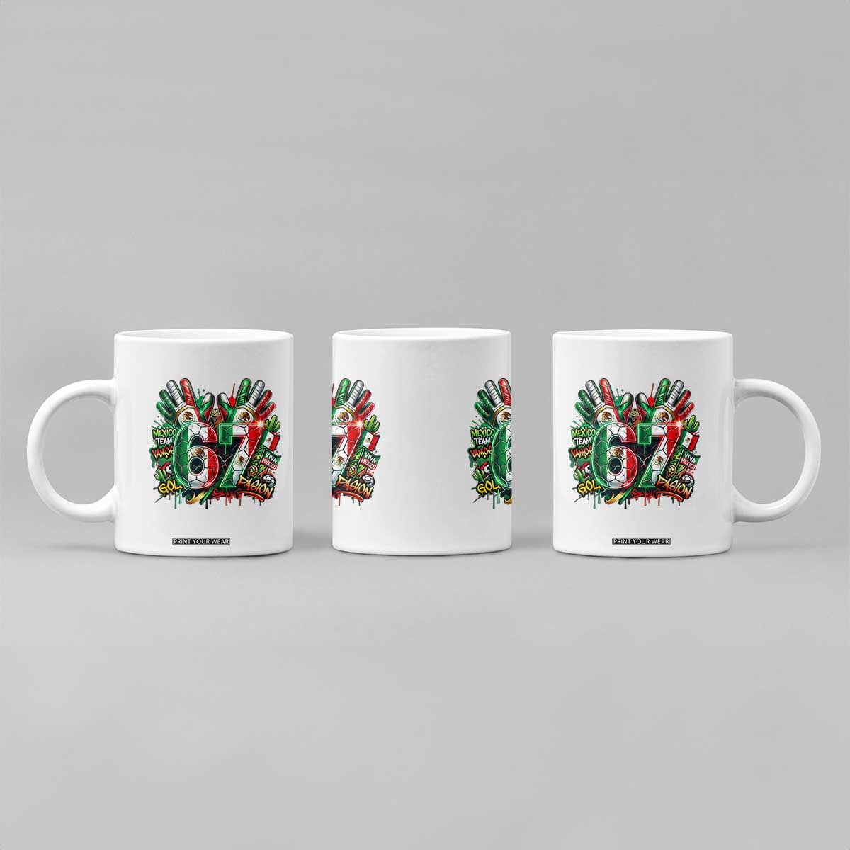 Funny Mexico Soccer Coffee Mug Six Seven Meme Trending Gift TS12 Print Your Wear