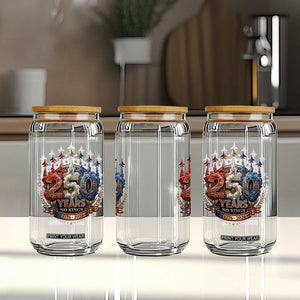 250 Years No Kings Glass Can Patriotic Independence Anniversary TS12 Print Your Wear