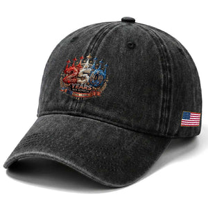 250 Years No Kings Washed Cotton Baseball Cap Patriotic Independence Anniversary TS12 Print Your Wear