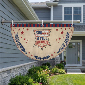 Crown Protest 250 Still No Kings Patriotic Fan Flag American Independence Pride TS12 2pcs pack Laurel Tan Print Your Wear