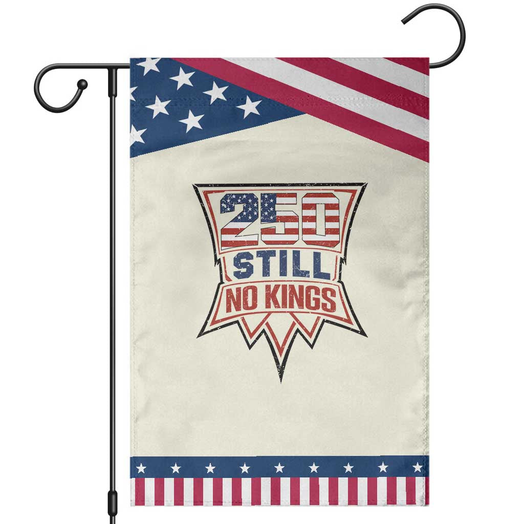 Crown Protest 250 Still No Kings Garden Flag American Independence Pride TS12 Modern Beige Blue Print Your Wear