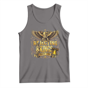 Rejecting Kings Since 1776 Tank Top Eagle Freedom Patriotic TS12 Deep Heather Print Your Wear