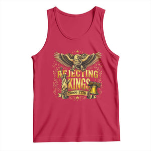 Rejecting Kings Since 1776 Tank Top Eagle Freedom Patriotic TS12 Red Print Your Wear