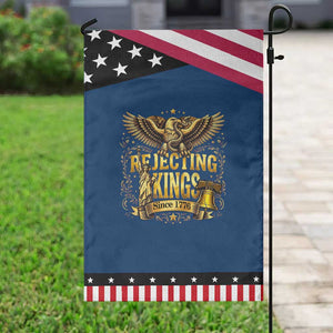 Rejecting Kings Since 1776 Garden Flag Eagle Freedom Patriotic TS12 Classic Blue Black Print Your Wear