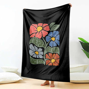 Wildflower Protest Throw Blanket We The People Serve No Kings TS12 Print Your Wear