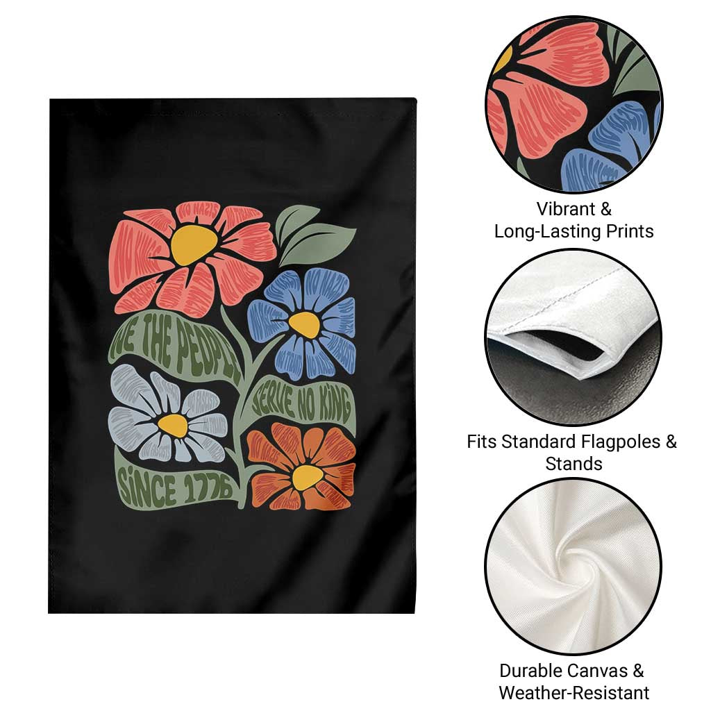 Wildflower Protest Garden Flag We The People Serve No Kings TS12 Print Your Wear
