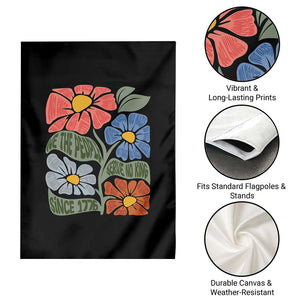 Wildflower Protest Garden Flag We The People Serve No Kings TS12 Print Your Wear