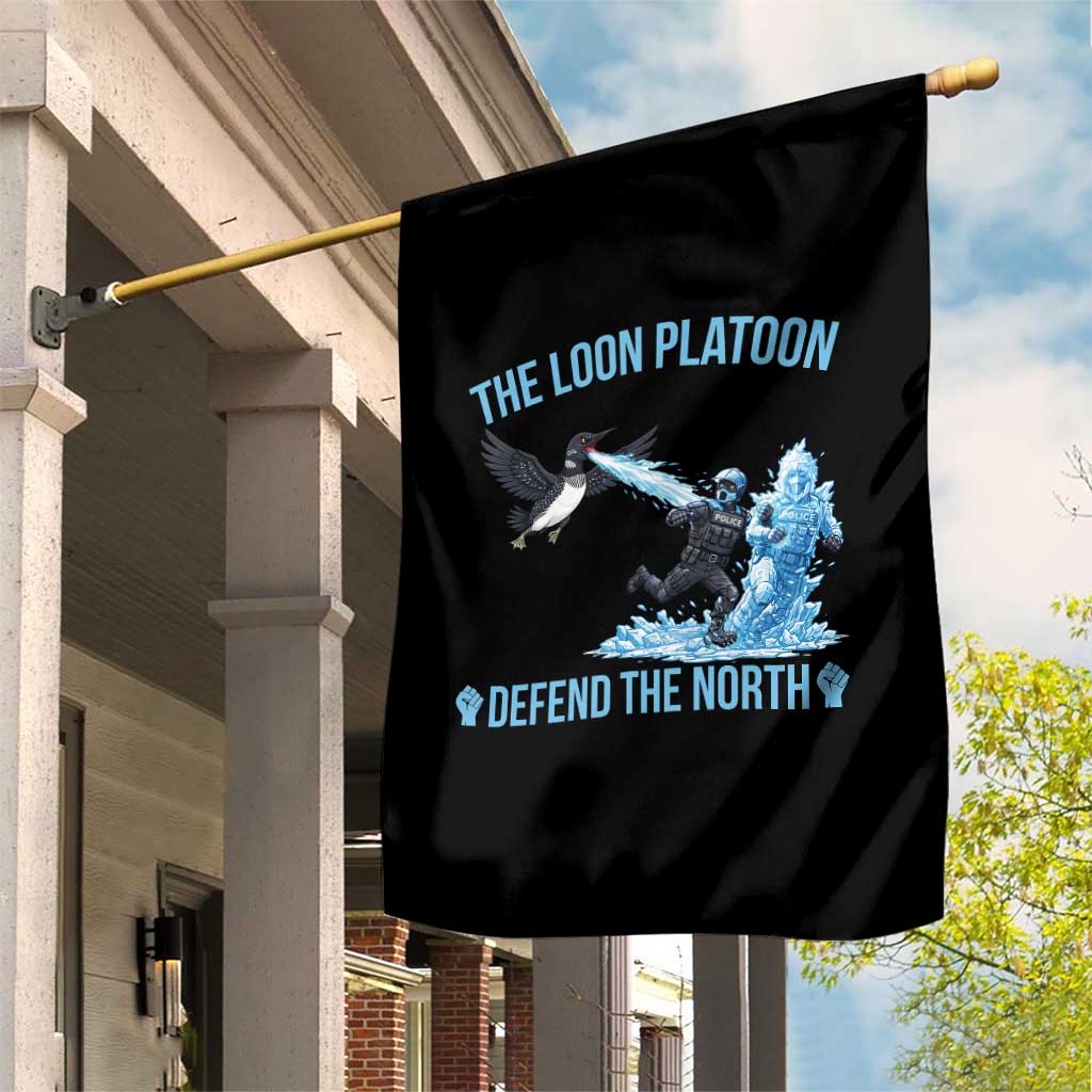 The Loon Platoon Defend The North Garden Flag Minnesota Rebel Loon Resist TS12 Print Your Wear