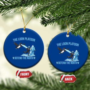 The Loon Platoon Defend The North Ceramic Ornament Minnesota Rebel Loon Resist TS12 1pc Blue Print Your Wear