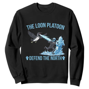 The Loon Platoon Defend The North Sweatshirt Minnesota Rebel Loon Resist TS12 Black Print Your Wear