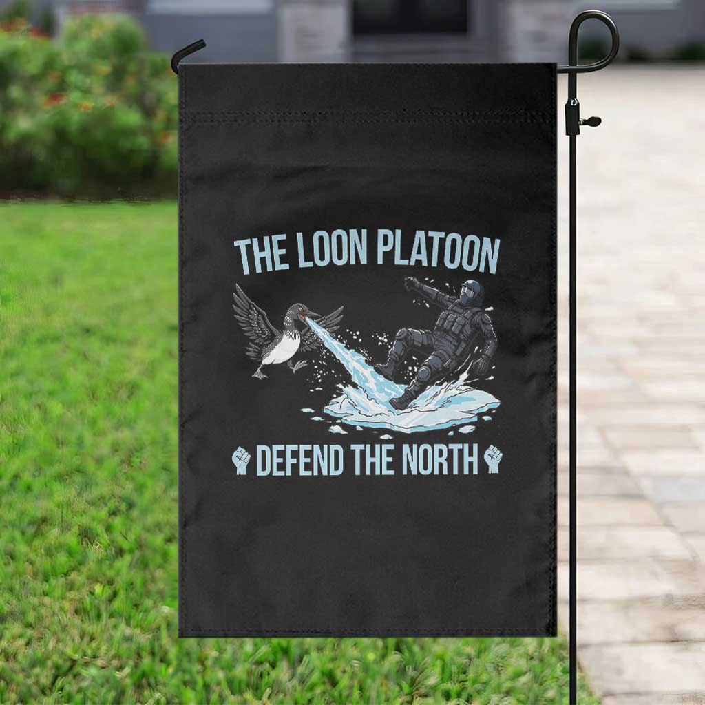 The Loon Platoon Defend The North Garden Flag Minnesota State Bird Rebel TS12 Print Your Wear