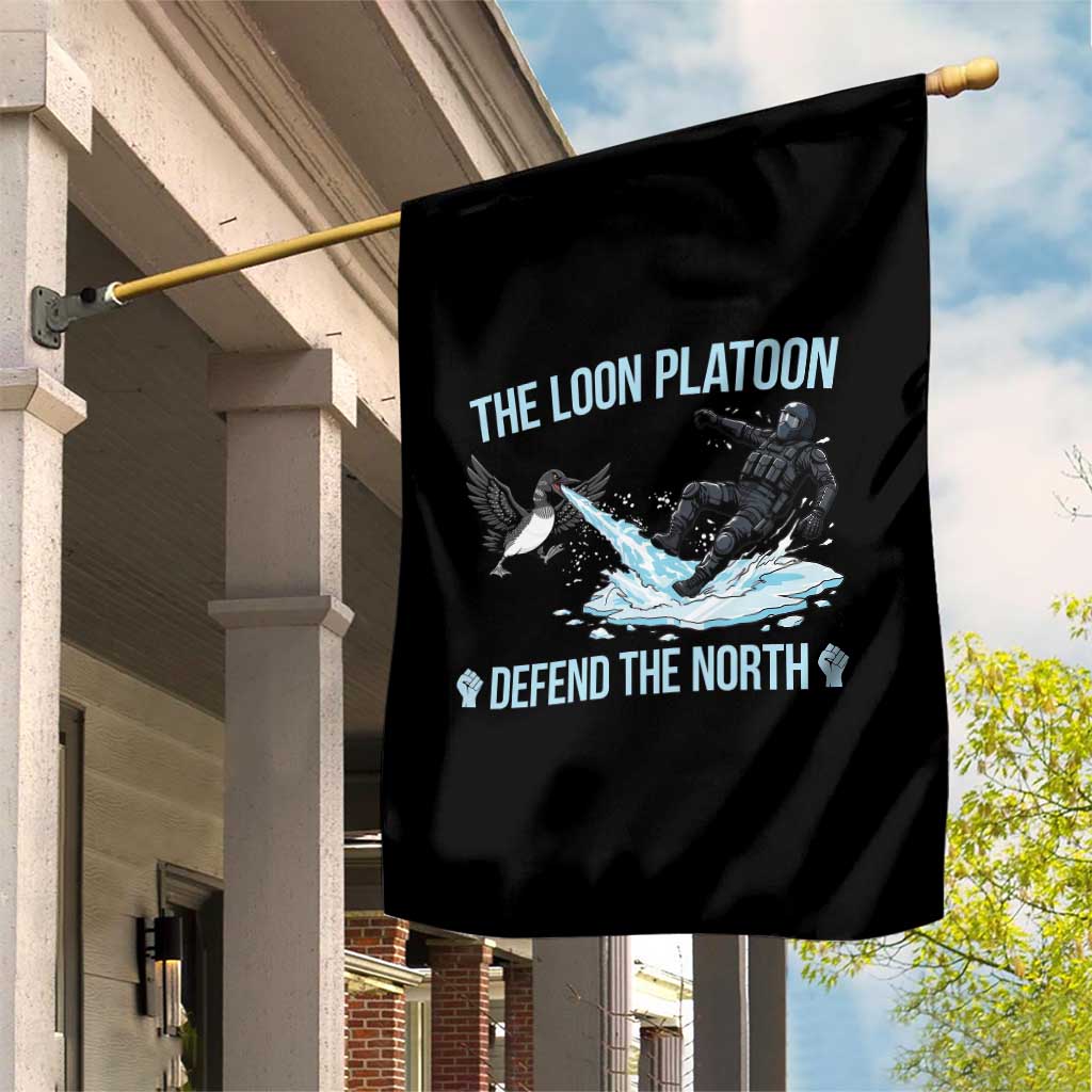 The Loon Platoon Defend The North Garden Flag Minnesota State Bird Rebel TS12 Print Your Wear