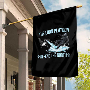 The Loon Platoon Defend The North Garden Flag Minnesota State Bird Rebel TS12 Print Your Wear