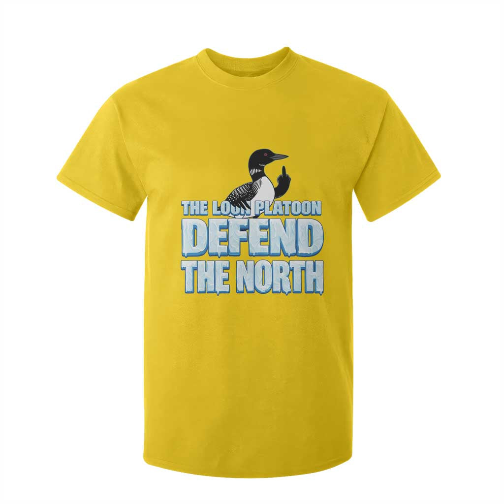 The Loon Platoon Defend The North T Shirt For Kid MN State Bird Loon Resistance TS12 Daisy Print Your Wear