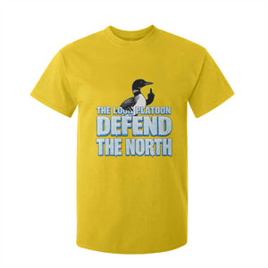 The Loon Platoon Defend The North T Shirt For Kid MN State Bird Loon Resistance TS12 Daisy Print Your Wear