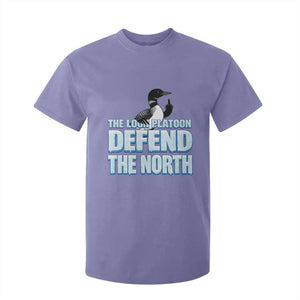 The Loon Platoon Defend The North T Shirt For Kid MN State Bird Loon Resistance TS12 Violet Print Your Wear