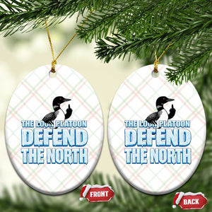 The Loon Platoon Defend The North Ceramic Ornament MN State Bird Loon Resistance TS12 Print Your Wear