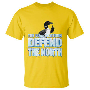 The Loon Platoon Defend The North T Shirt MN State Bird Loon Resistance TS12 Daisy Print Your Wear