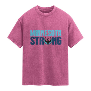 MN State Bird Loon Washed Cotton T-Shirt Minnesota Strong Pride