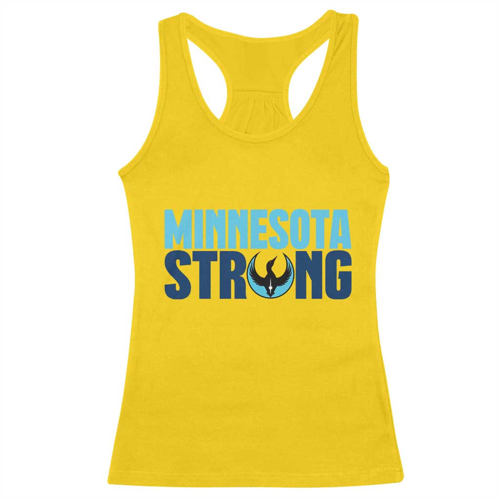 MN State Bird Loon Racerback Tank Top Minnesota Strong Pride TS12 Daisy Print Your Wear