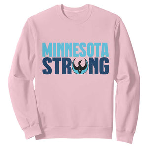 MN State Bird Loon Sweatshirt Minnesota Strong Pride TS12 Light Pink Print Your Wear