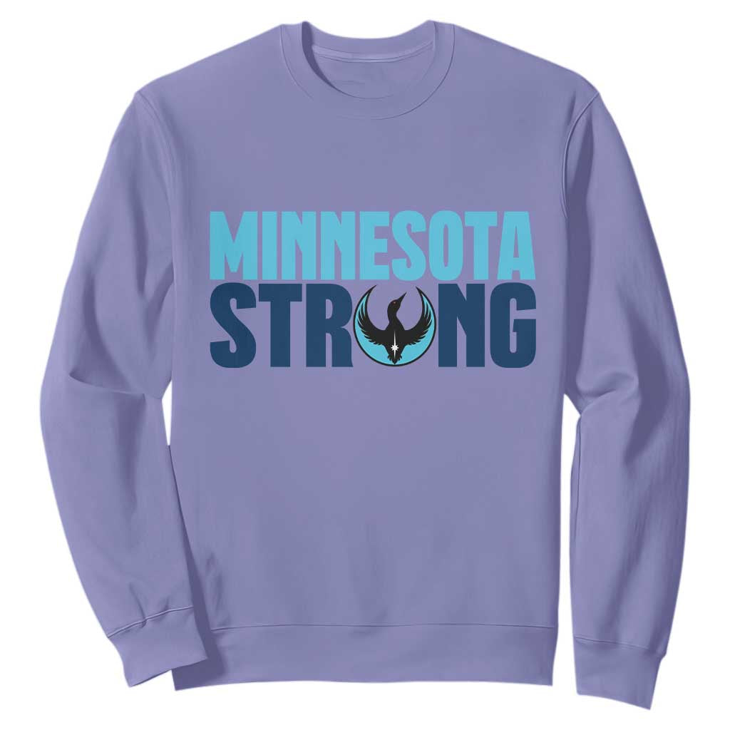 MN State Bird Loon Sweatshirt Minnesota Strong Pride TS12 Violet Print Your Wear