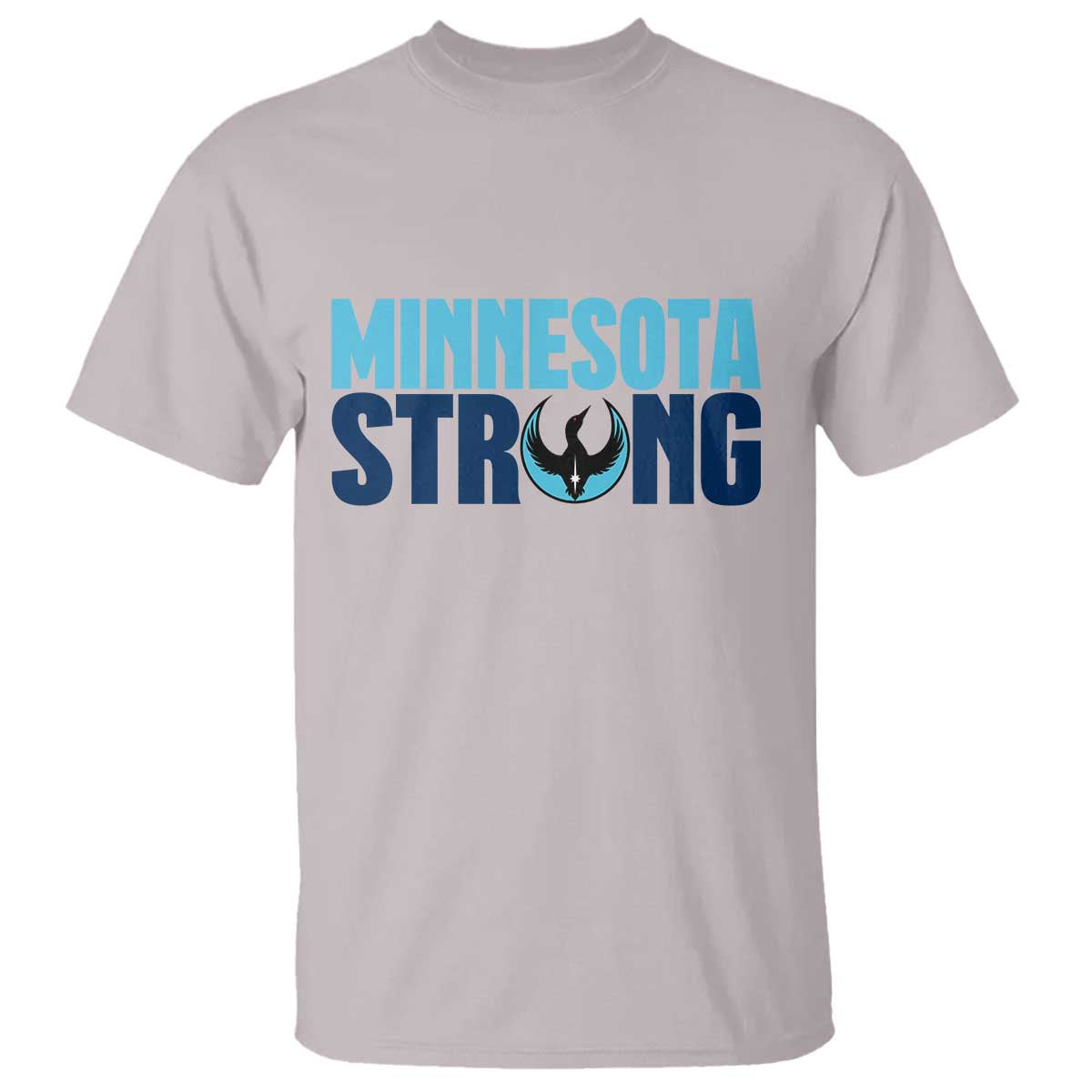 MN State Bird Loon T Shirt Minnesota Strong Pride TS12 Ice Gray Print Your Wear
