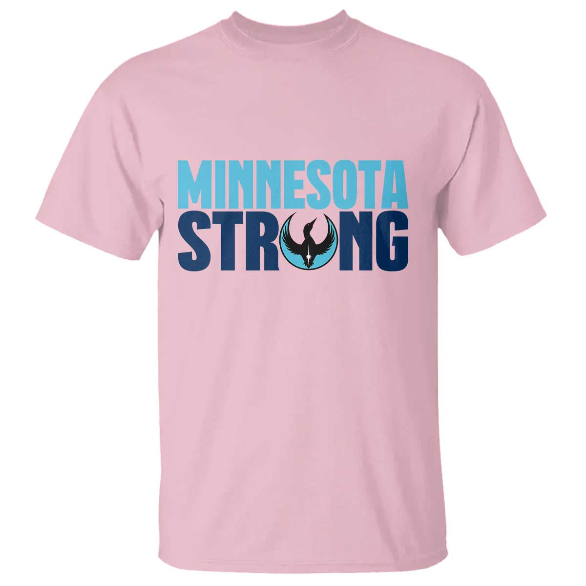 MN State Bird Loon T Shirt Minnesota Strong Pride TS12 Light Pink Print Your Wear