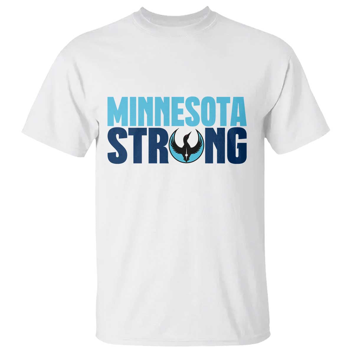 MN State Bird Loon T Shirt Minnesota Strong Pride TS12 White Print Your Wear